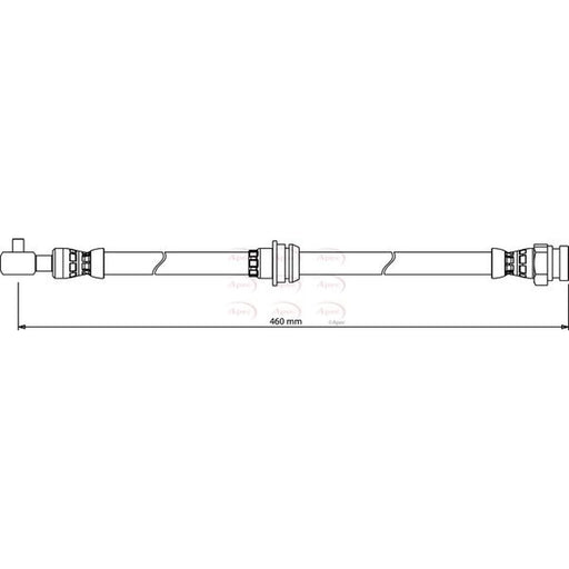 Apec Brake Hydraulic Hose Line Front Right HOS4170