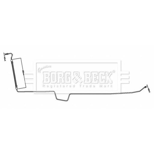 Borg & Beck Brake Hydraulic Hose Line outer BBH8797