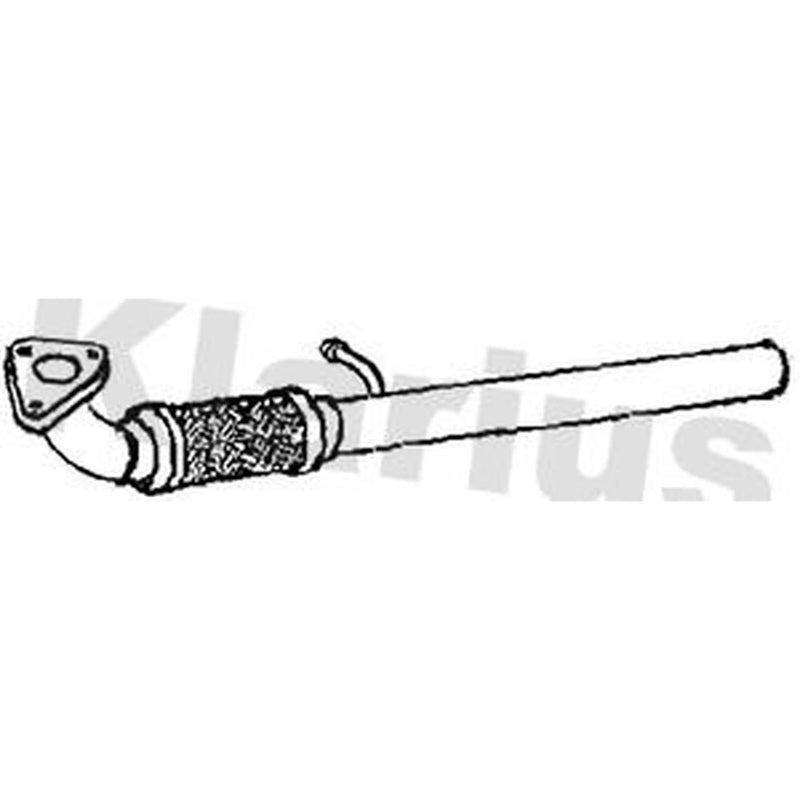 Klarius Exhaust Pipe OD fits Opel Karl 2015-2018 1.0