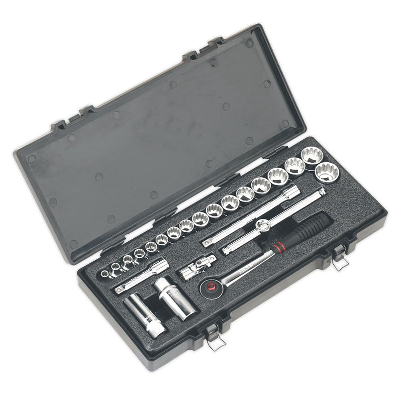 Sealey Socket Set 24Pc 3/8Inchsq Drive Total Drive Sealey - Dynamic Drive