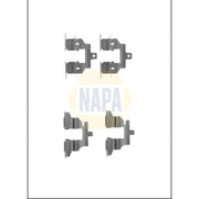 NAPA Brake Pad Accessory Fitting Kit Rear fits Nissan Qashqai I 2006-2013