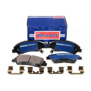 Borg & Beck Front Brake Discs & Pads fits Hyundai I10 II 2013-2019 1.0 1.2