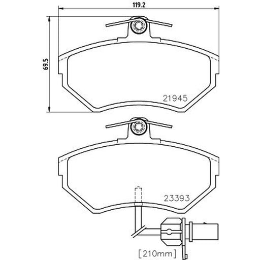 DON Front & Rear Brake Discs & Pads fits Audi A4 B5 1995-2000 1.8
