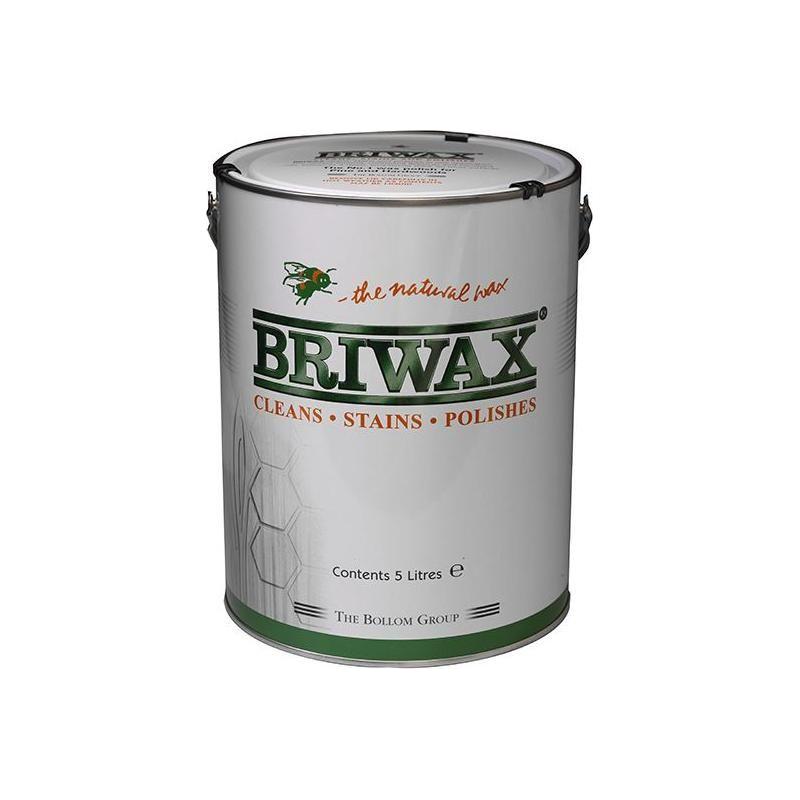 Briwax Wax Polish Original Medium Brown 5 litre Briwax - Town Tools