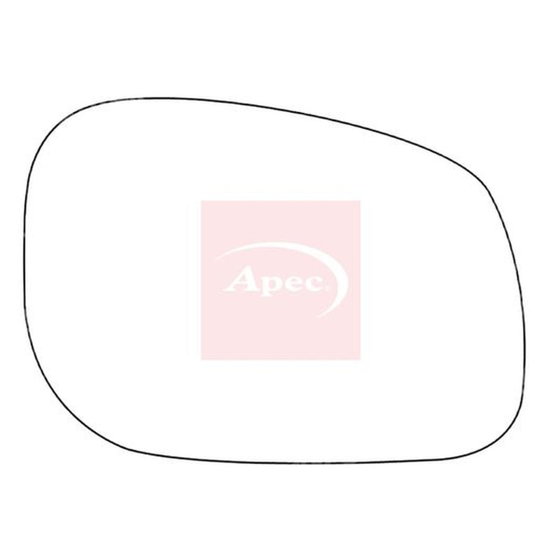 Apec Exterior Wing Mirror Glass Right fits Land Rover Freelander I 1998-2006