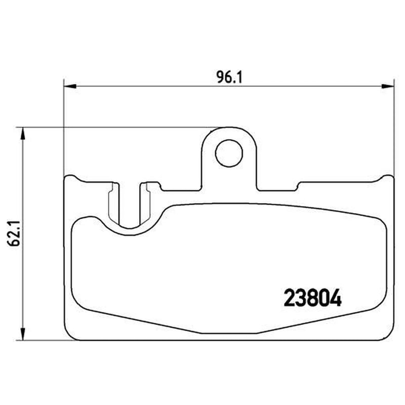 Brembo 4 x Rear Brake Pad Set fits Lexus Ls 2000-2006