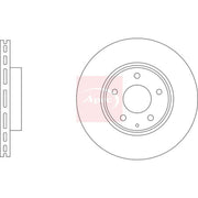 Apec 2 x Vented Brake Discs fits Mazda CX-5 2011-2024 2.0 2.2 2.5