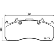 DON Rear Brake Pad Set fits Renault Trucks D 2013 on