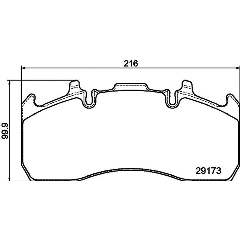 DON Rear Brake Pad Set fits Renault Trucks D 2013 on