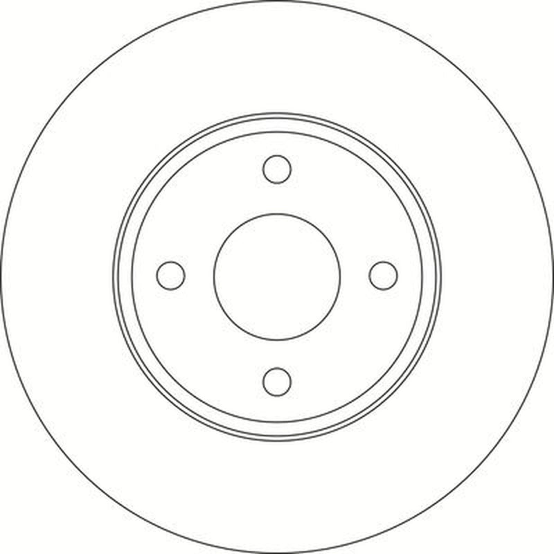 Abtex 2 x Vented Brake Discs fits Ford Ecosport 2012-2022 1.0 1.5 1.6