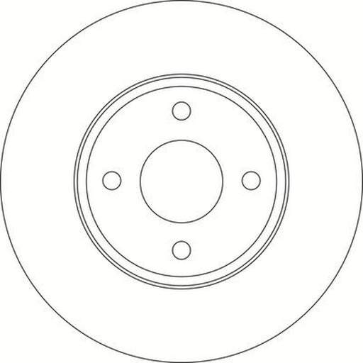 Abtex 2 x Vented Brake Discs fits Ford Ecosport 2012-2022 1.0 1.5 1.6