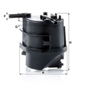 MANN-FILTER Full Service Kit with Air, Oil, Fuel & Cabin Filters fits Mazda 2