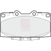 Apec Front & Rear Pads fits Subaru Impreza 1996-2000 2.0