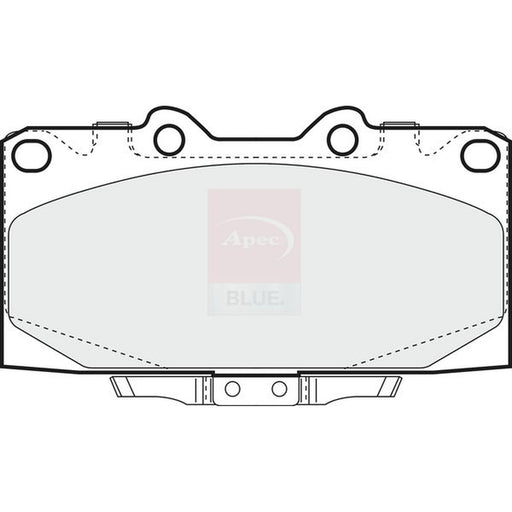 Apec Front Brake Pad Set fits Subaru Impreza 1996-2008 2.0 2.5