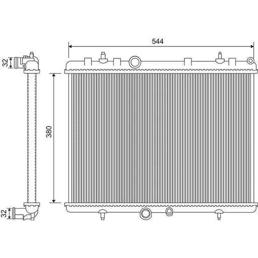 Valeo Engine Radiator 734338