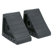Sealey Rubber Wheel Chocks Pair WC01 Sealey - Dynamic Drive