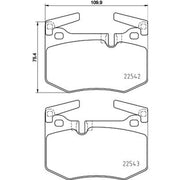 Mintex Rear Brake Pad Set fits Lexus Gs 2015 on
