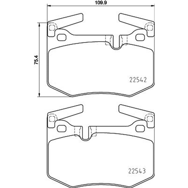 Mintex Rear Brake Pad Set fits Lexus Gs 2015 on