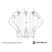 Blue Print Control/Trailing Arm Upper ADBP860165
