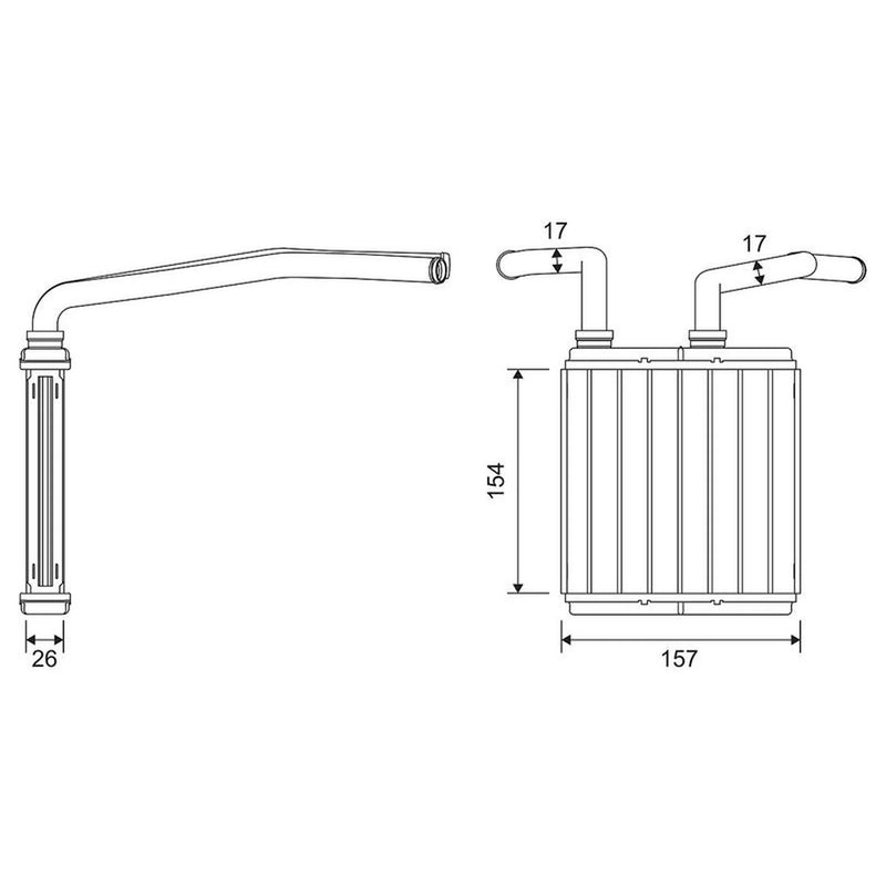 Valeo Heater Matrix Core Heat Exchanger 811691