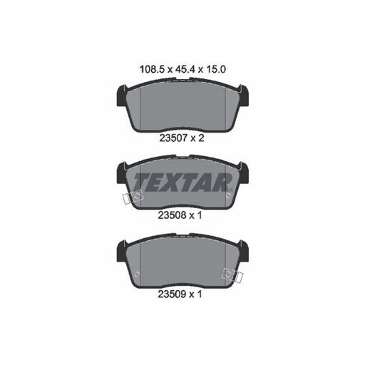 Textar Front Brake Pad Set 2350701