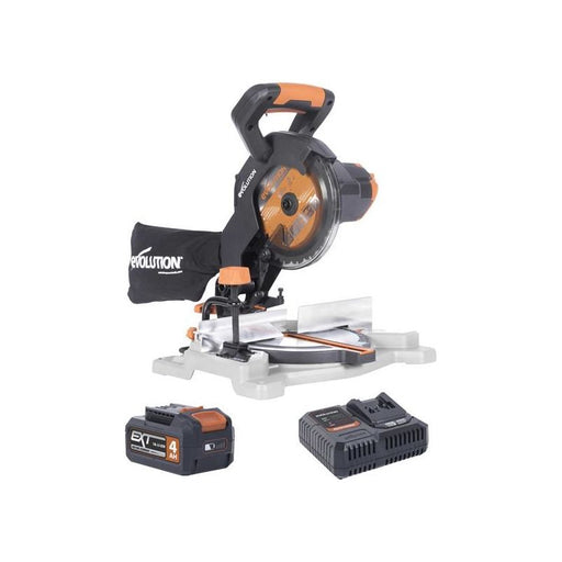 Evolution R185CMS-Li EXT Compound Mitre Saw 18V 1 x 4.0Ah Li-ion Evolution - Dynamic Drive