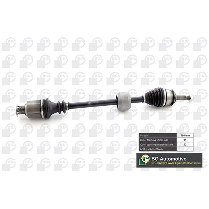 BGA CV Drive Shaft Driveshaft Front Right fits Dacia Logan 2004 on 1.4 1.6