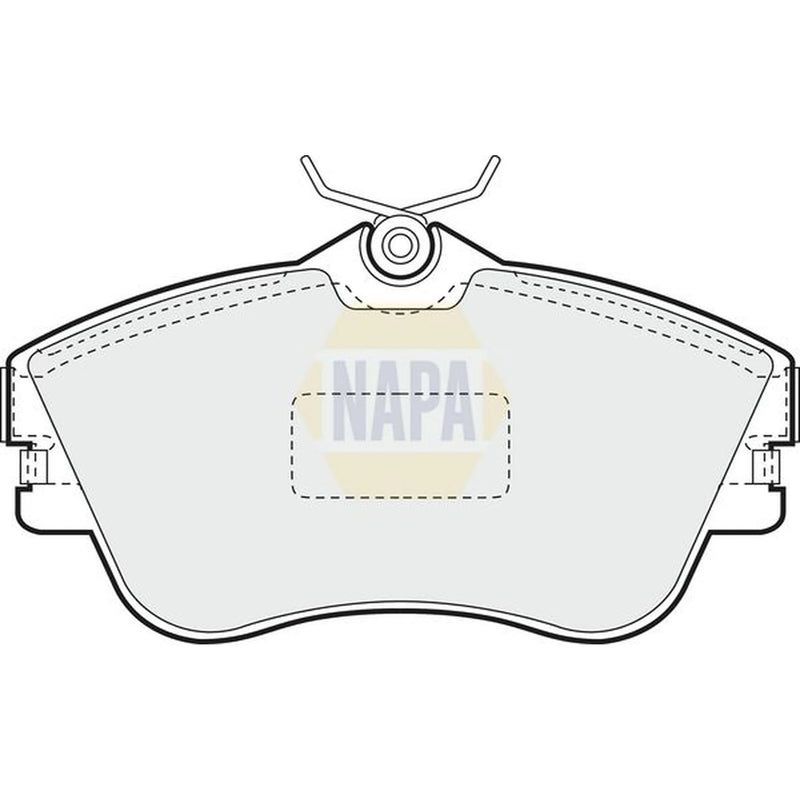 NAPA Front Brake Pad Set fits VW California T4 Camper 1994-2002 1.9 2.4 2.5