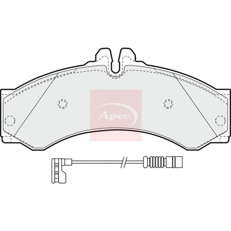 Apec Front Brake Pad Set fits Mercedes-Benz Sprinter 4-T 1995-2006