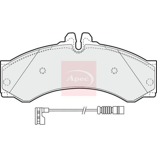 Apec Front Brake Pad Set fits Mercedes-Benz Sprinter 4-T 1995-2006