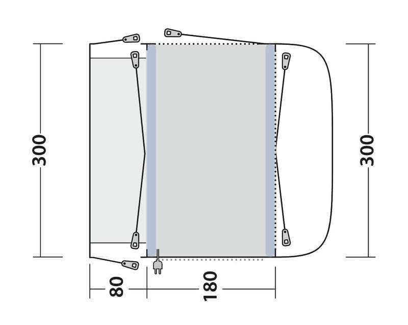 Outwell California Highway Driveaway Awning Grey Outwell - Dynamic Drive