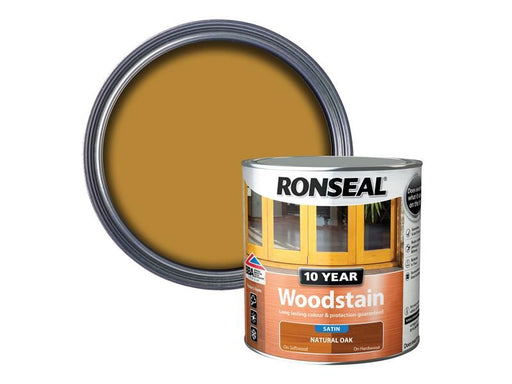 Ronseal 10 Year Woodstain Natural Oak 2.5 litre Ronseal - Dynamic Drive