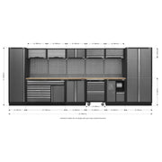 Superline Pro Superline PRO Storage System with Pressed Wood Worktop 4.9m Superline Pro - Dynamic Drive