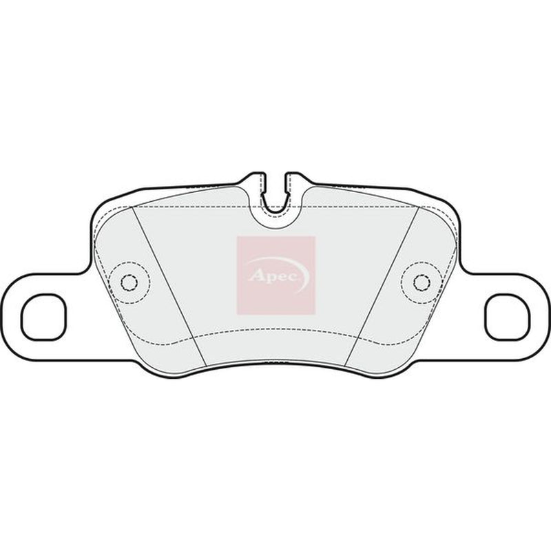 Apec Rear Brake Pad Set fits Porsche Panamera 2009-2023 2.9 3.0 3.6 4.0 4.8