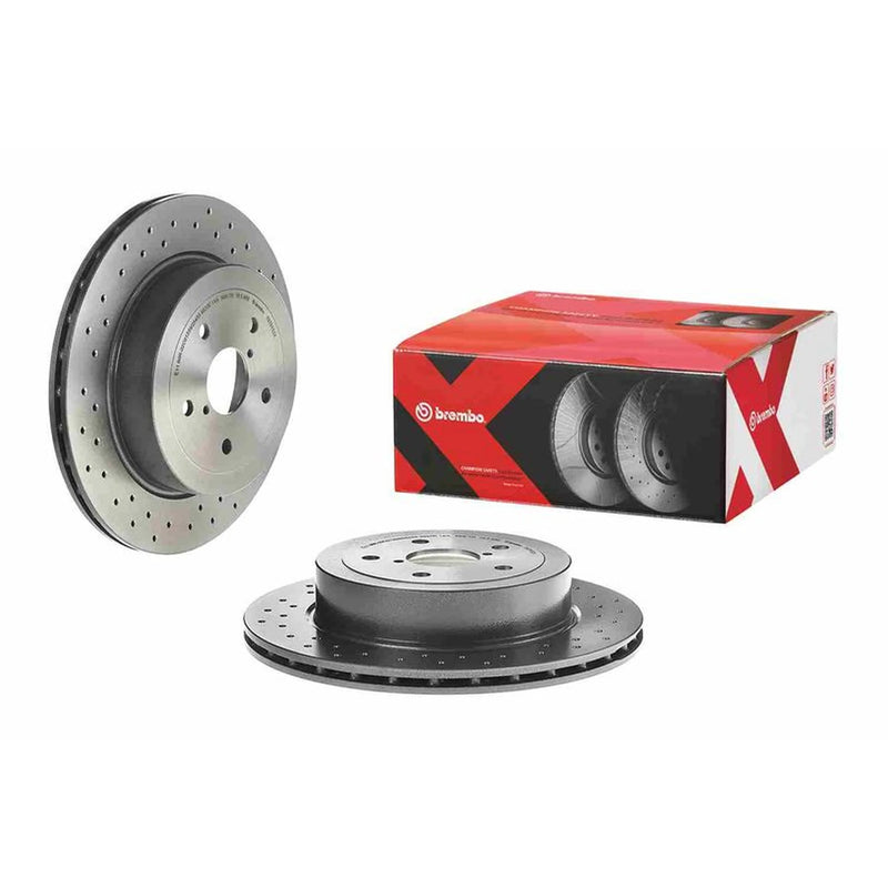 Brembo Xtra 2 x / Brake Discs fits Subaru Impreza 2001-2007 2.0 2.5