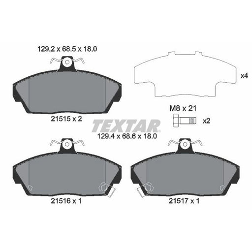 Textar Front Brake Pad Set 2151503