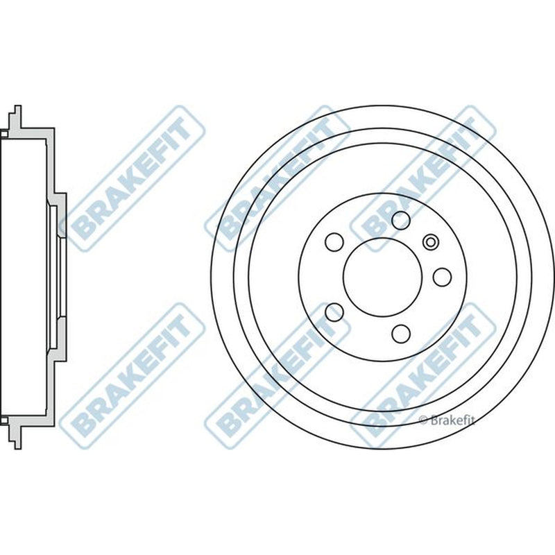 Apec Brake Drum Assembly Rear fits Skoda Octavia I 1996-2010 1.4 1.6 1.9