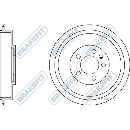 Apec Brake Drum Assembly Rear fits Skoda Octavia I 1996-2010 1.4 1.6 1.9