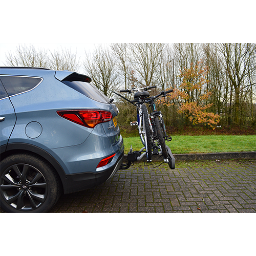M-Way Towball Mounted Car Rear Tow Bar Cycle Holder 2 Bike Carriers w Electrics Maypole  - Dynamic Drive