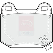 Apec Rear Brake Pad Set fits Maserati Ghibli II 1992-1997 2.0 2.8