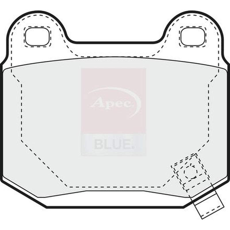 Apec Rear Brake Pad Set fits Maserati Ghibli II 1992-1997 2.0 2.8