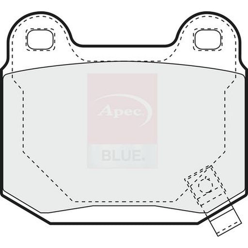 Apec Rear Brake Pad Set fits Maserati Ghibli II 1992-1997 2.0 2.8