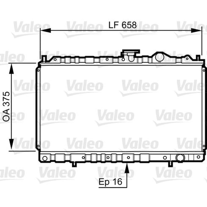 Valeo Engine Radiator 731462