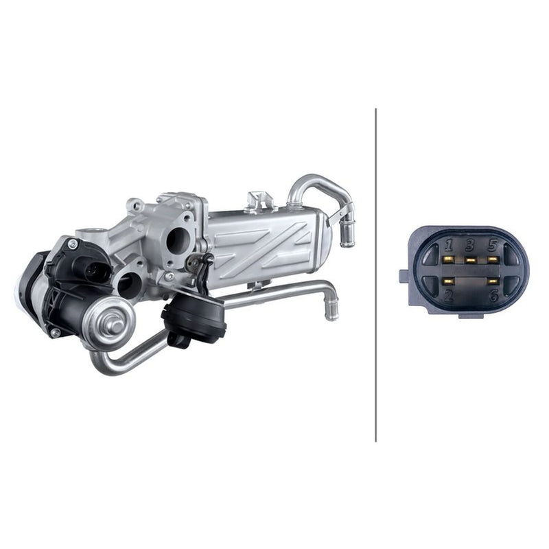 Hella EGR Exhaust Gas Recirculation Module fits Audi A1 2010-2015 1.6 2.0