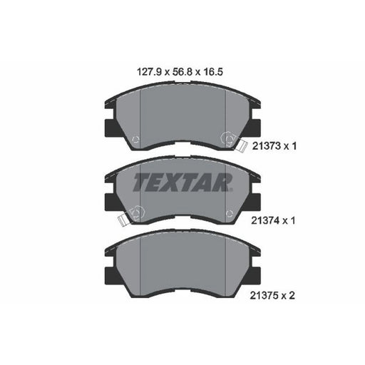 Textar Front Brake Pad Set 2137301
