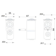 Mahle Air Conditioning Expansion Valve AVE 232 000P