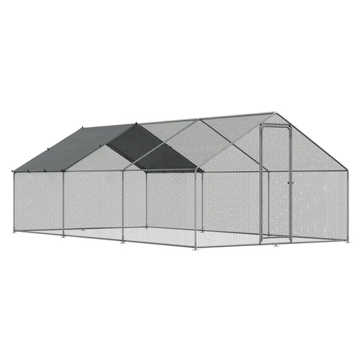 Dellonda Walk-In Chicken Run DG280 6m x 3m with Roof Cover