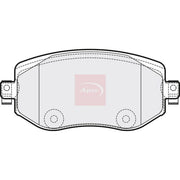 Apec Front Brake Pad Set fits Renault Megane IV 2015 on 1.2 1.5 1.6