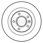Borg & Beck Front & Rear Brake Discs & Pads fits Opel Astra J 2012-2015 1.7