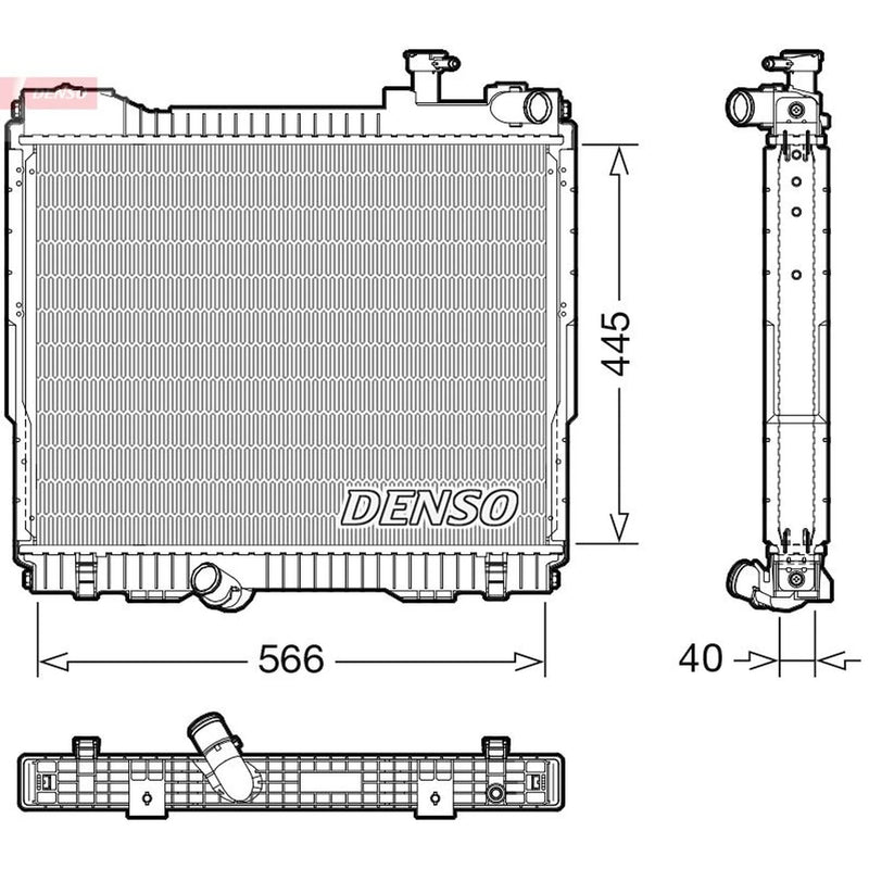 Denso Engine Radiator fits Nissan Cabstar 2006-2013 3.0 35.14 35.15 45.15